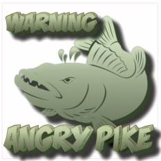 Nálepka Angry Pike