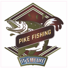 Nálepka  Pike Fishing its my life
