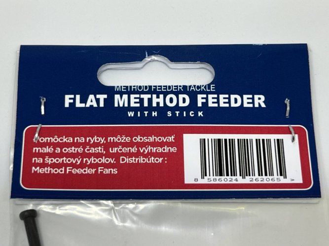 Method Flat Feeder krmítko s tyčkou - Gramáž: 30g